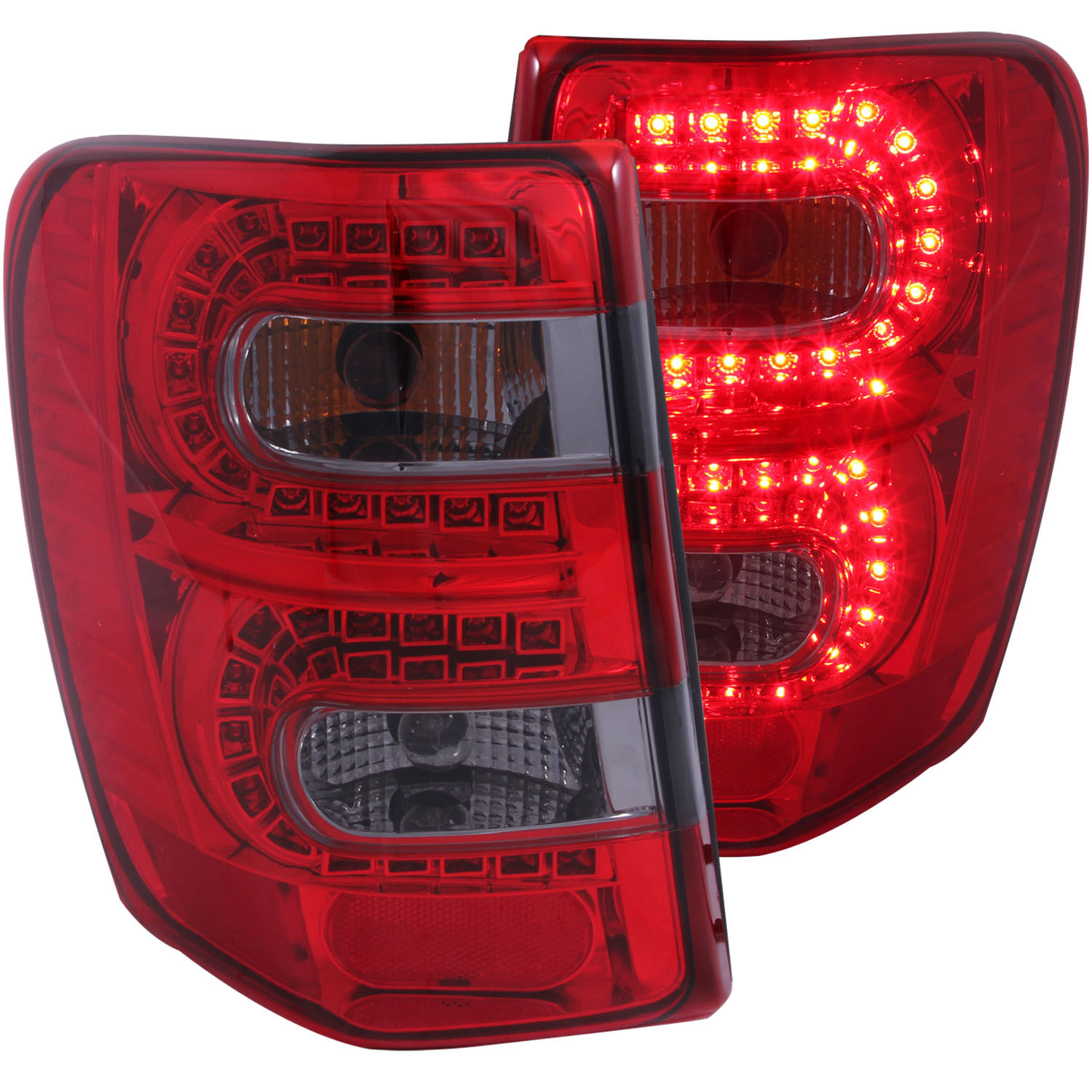 Download Motors 1999 2004 Jeep Grand Cherokee Sport Suv Rear Tail Brake Lights Lamps Black Smoke Auto Parts Accessories
