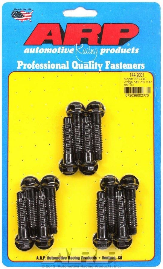 ARP Mopar 273-440 Wedge Hex Intake Manifold Bolt Kit 144-2001