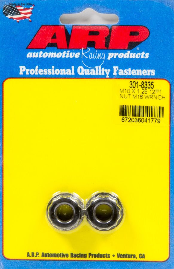 ARP M10 x 1.25 M16 Socket 12pt Nut Kit 2 Pack 301-8335