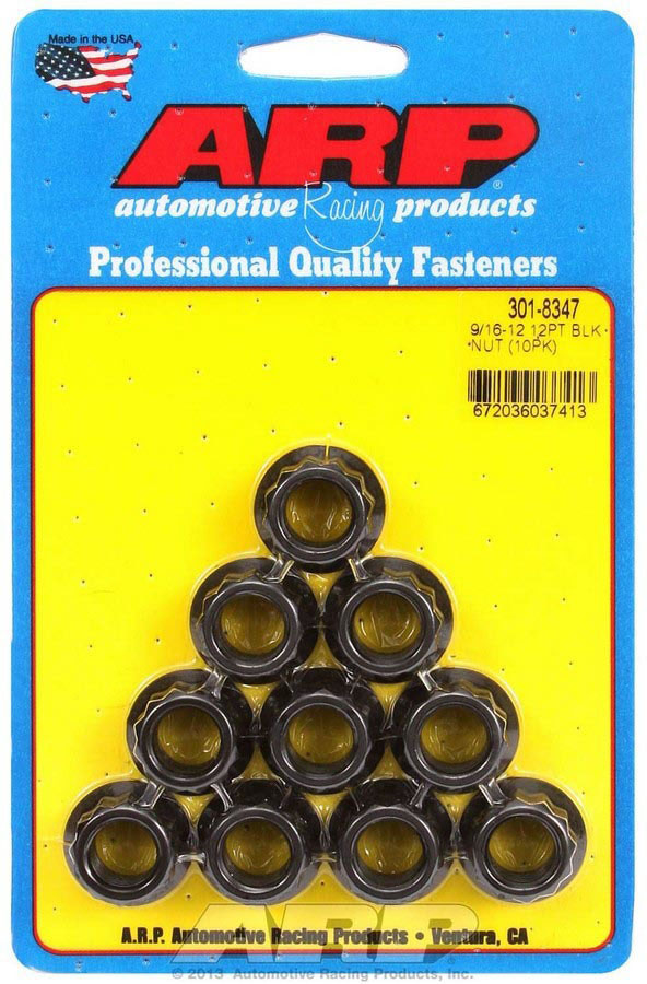 ARP 9/16-12 12pt Nut Kit (10 pk) 3018347