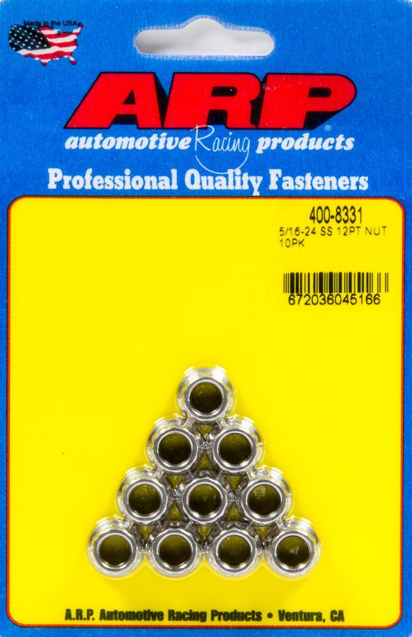 ARP 5/16-24 SS 12pt Nut Kit 400-8331