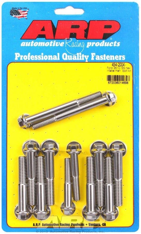 ARP Ford 351C SS Hex Intake Manifold Bolt Kit 454-2004