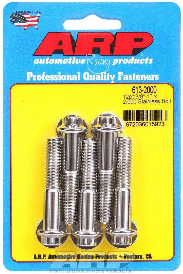 ARP 3/8-16 x 2.000 12pt SS Bolts 613-2000