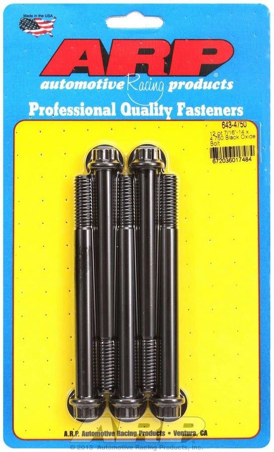 ARP Bolt Kit 12pt 5pk 7/16-14 x 4.750 6434750