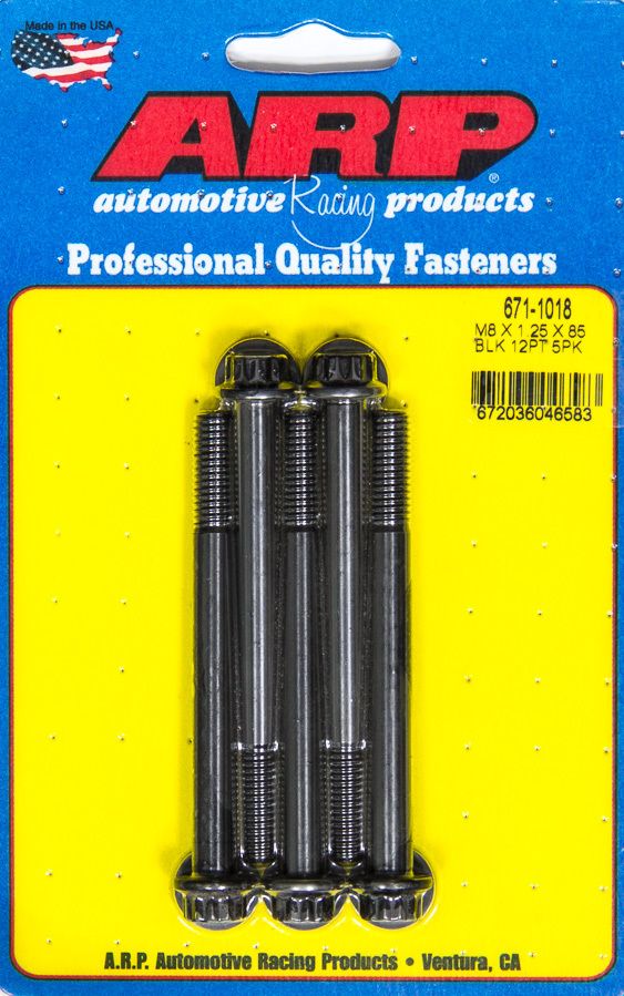 ARP Bolt Kit - 12pt. (5) 8mm x 1.25 x 85mm 671-1018