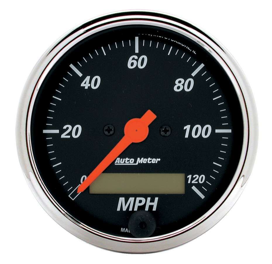 Autometer Designer Black 3-1/8in Electronic Programmable 120MPH Speedometer 1487