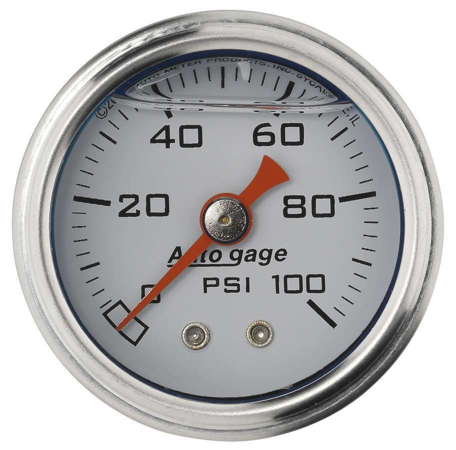 Autometer 1.5 inch Fuel Pressure Gauge 0-100 PSI 2177