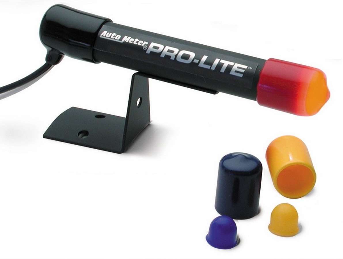 Autometer Mini Pro-Lite Warning Light (black case, red bulb and night cover) 3239