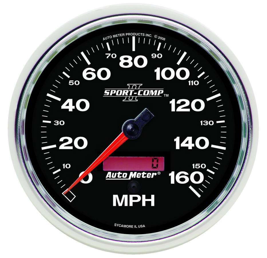 Autometer Sport-Comp II 5 inch 0-160MPH Electronic Programmable Speedometer 3689