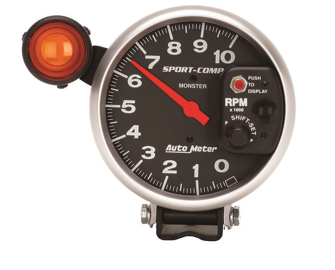 Autometer Sport-Comp 5 inch 10K RPM Shift Light Tach 3904