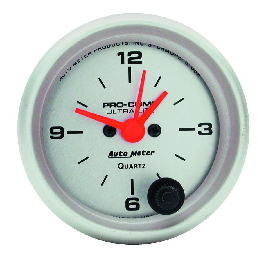 Autometer Ultra-Lite 52mm Short Sweep Electronic Clock 4385