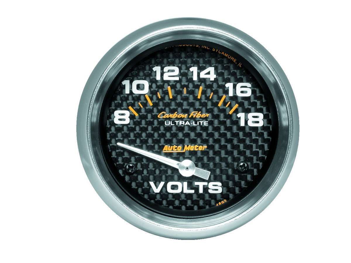 AutoMeter C/F 2-5/8in Voltmeter 8-18 Volts 4891