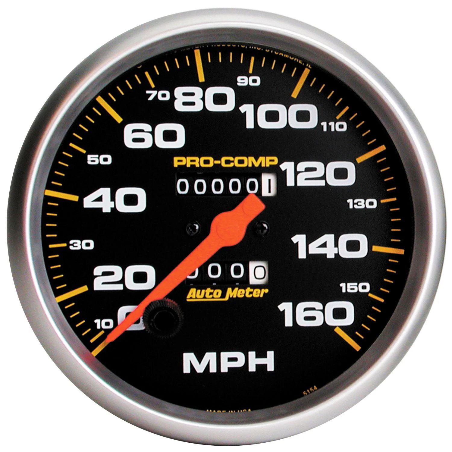 AutoMeter 160 Mph Mech Speedo 5in 5154