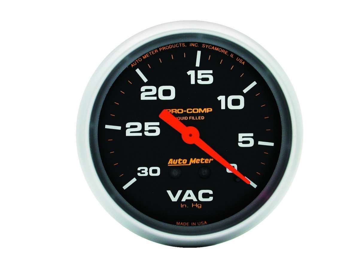 AutoMeter Vacuum 30 IN.Hg. LFG 5484