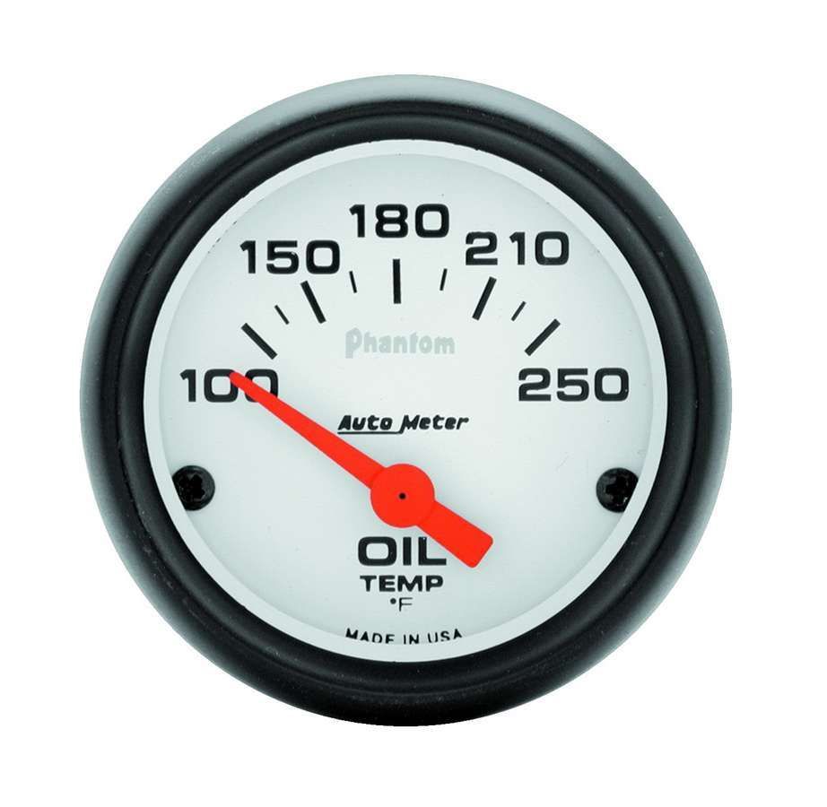 Autometer Phantom 52mm Oil Temp 100-250 F Electronic Gauge Kit 5747