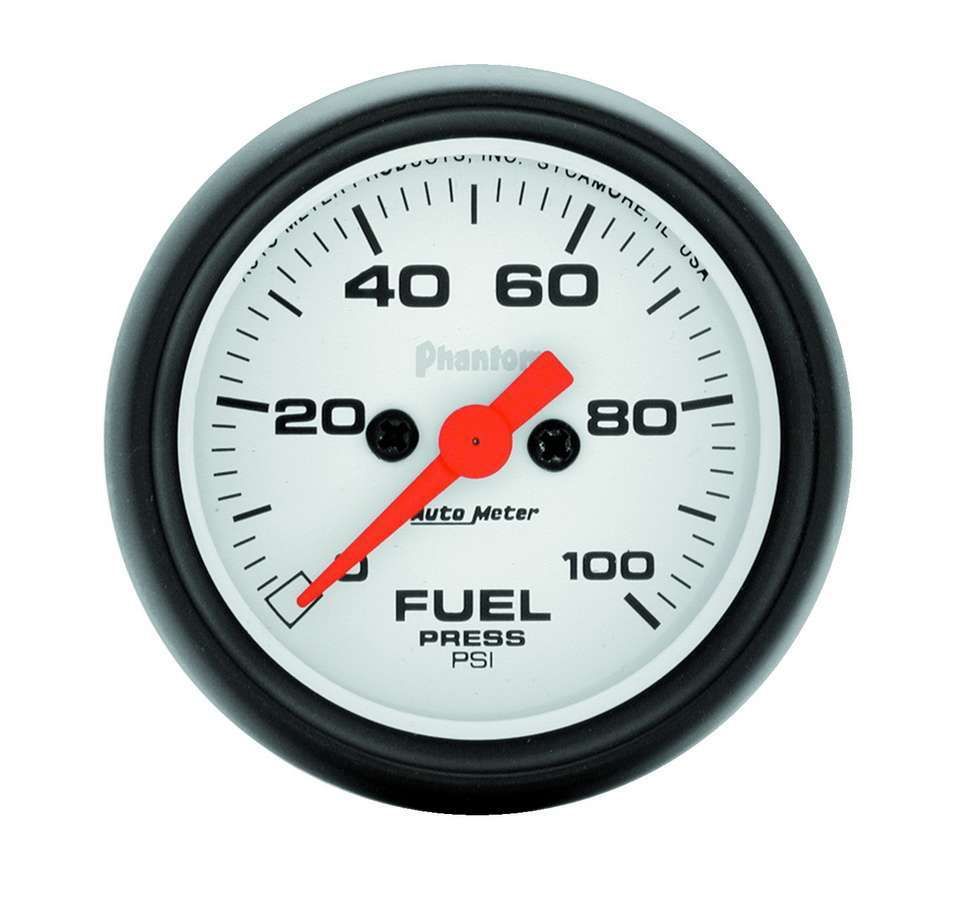 Autometer Phantom 52mm 0-100 PSI Fuel Pressure Gauge 5763