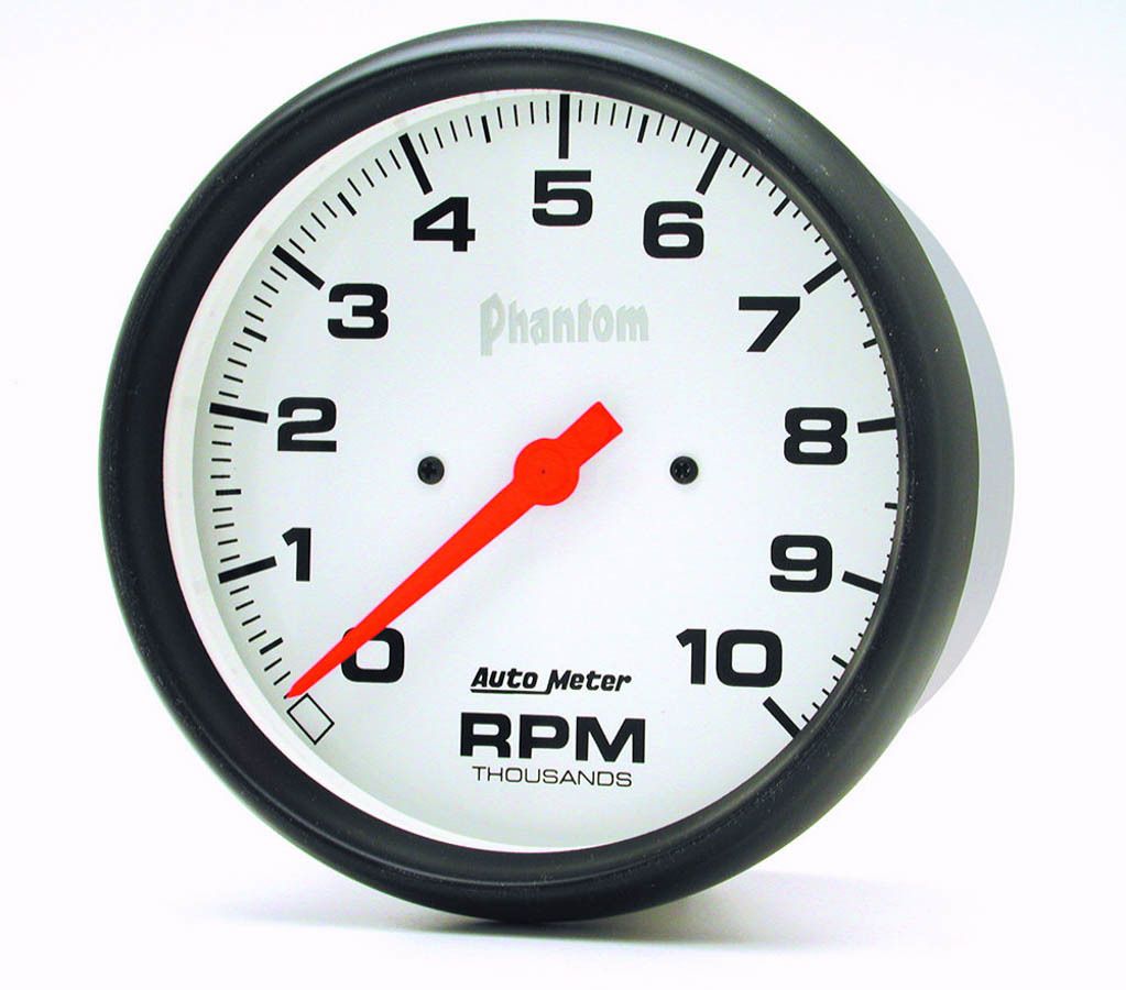 Autometer Phantom 5in 10000 RPM In-Dash Electronic Single Range Tachometer 5898