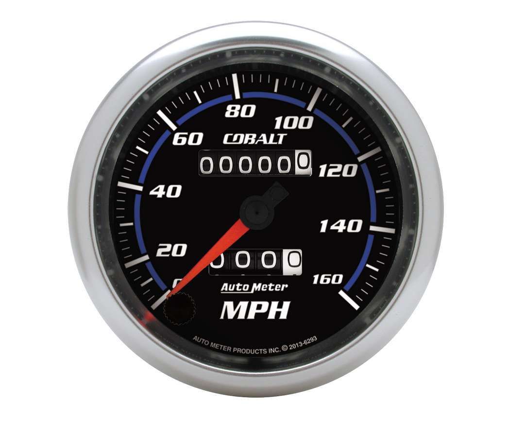 AutoMeter 3-3/8 C/S Speedo 160mph w/LED Light 6293