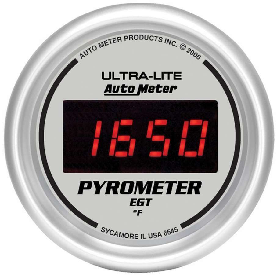 Autometer Ultra-Lite 52MM 0-2000 Degree Digital Pyrometer 6545