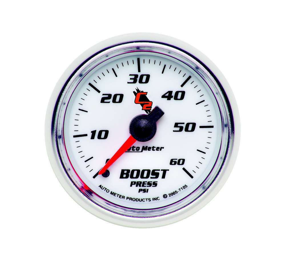 Autometer C2 52mm 0-60 PSI Mechanical Boost Gauge 7105