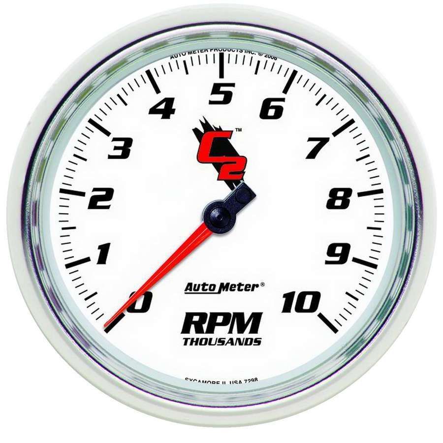 Autometer C2 5 inch 10000 RPM In-Dash Tachometer 7298