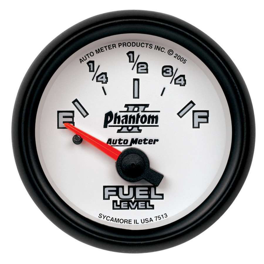 Autometer Phantom 2-1/16in 0-90 OHM Fuel Level Gauge 7513