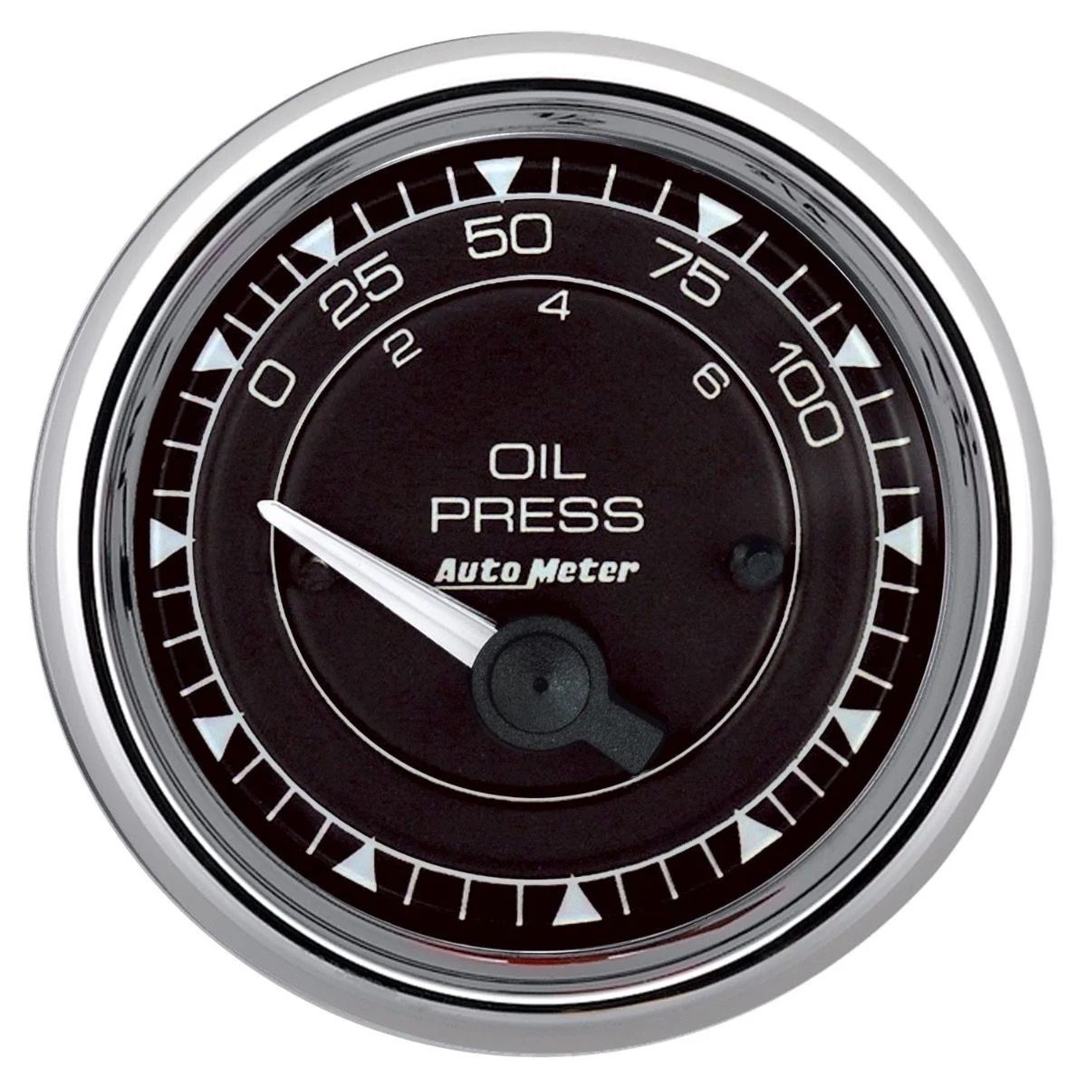 Autometer Chrono 2-1/16in 100PSI Electric Pressure Gauge - Chrome 9727
