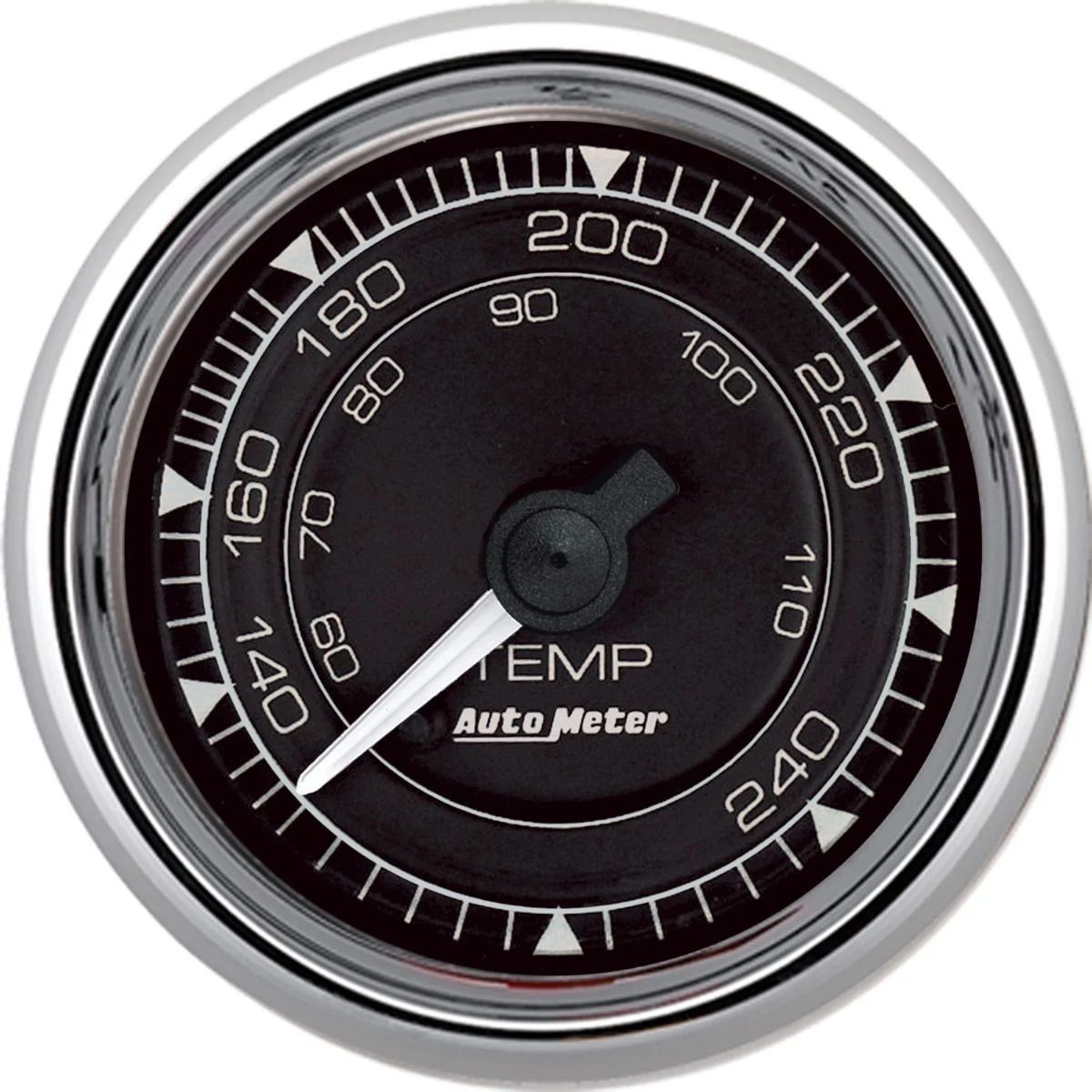 Autometer Chrono 2-1/16in 240 Degree Temperature Mechanical Gauge - Chrome 9732