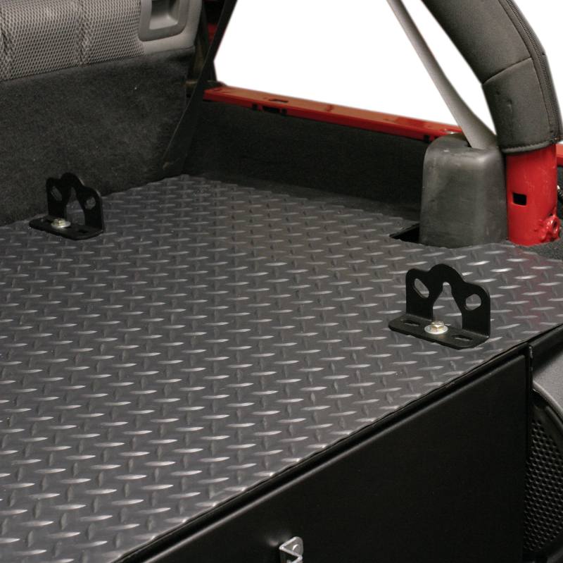 Tuffy 4Ftx3Ft Black Diamond Plate Vinyl Mat 864deckkit
