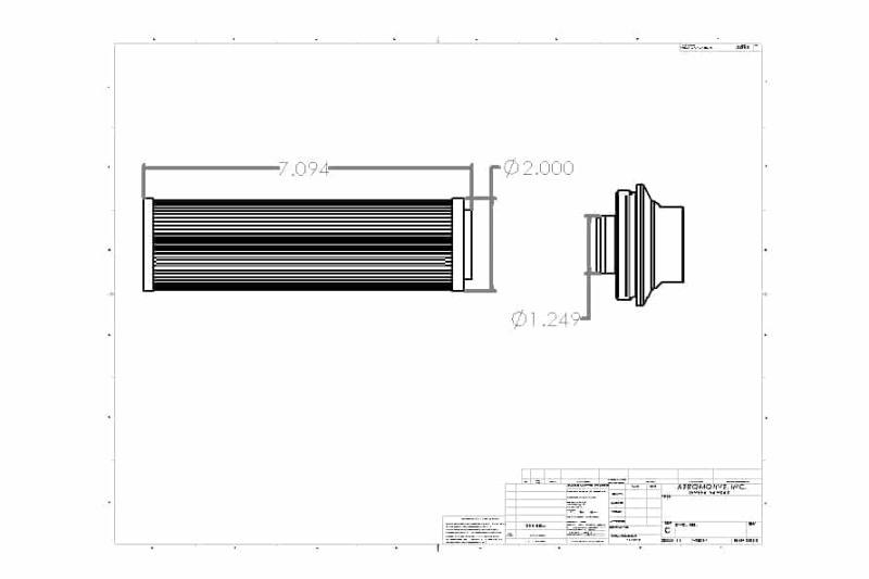 Aeromotive In-Line Filter - AN-16 100 Micron SS Element Extreme Flow 12362 image 7