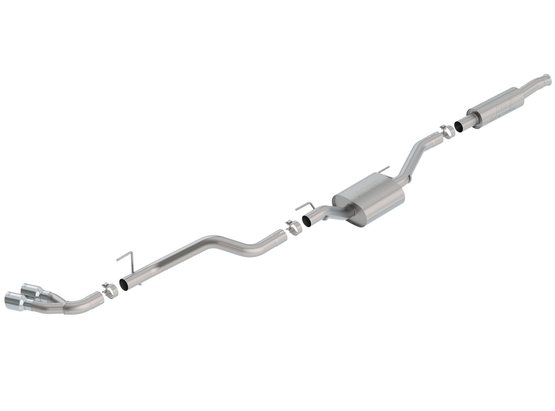 Borla 140812 Borla Jeep Gladiator SType CatBack Exhaust System with Polished Tips; 20202022