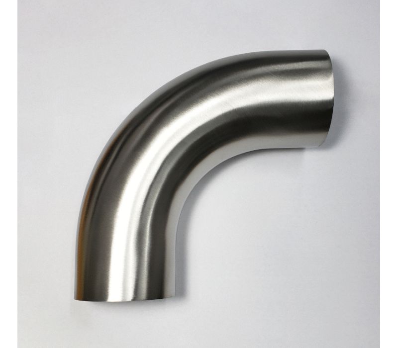 Stainless Bros 1.88in Diameter 1.5D / 2.82in CLR 16GA 90 Degree Mandrel Bend w/ Leg 601-04856-4150
