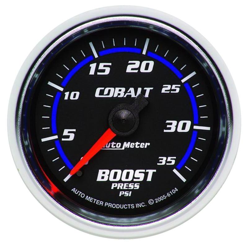 Autometer Cobalt 52mm 0-35 psi Mechanical Boost Gauge 6104 image 2