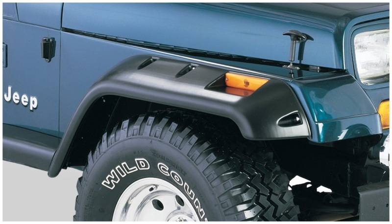 Bushwacker 84-01 Jeep Cherokee Cutout Style Flares 2pc Fits 4-Door Sport Utility Only - Black 10035-07 image 2