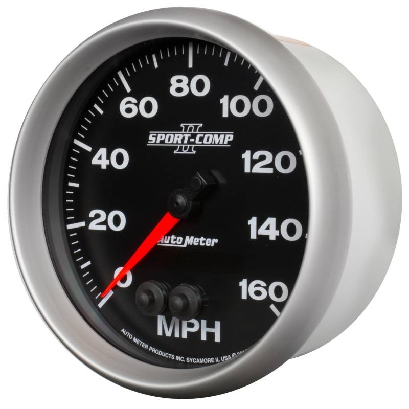 Autometer Sport-Comp II 5in 0-140MPH In-Dash Electronic GPS Programmable Speedometer 3681 image 2