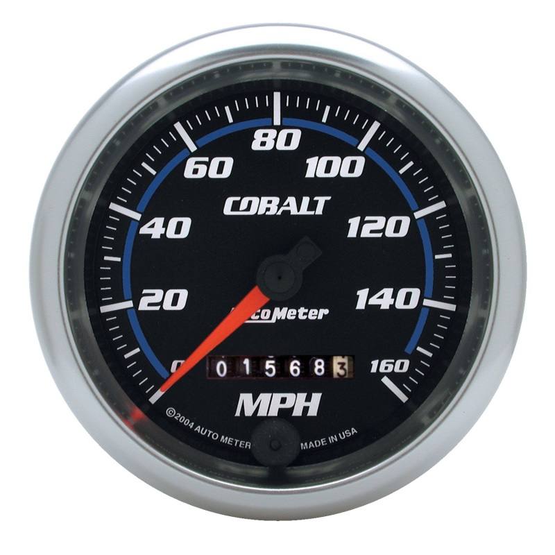 AutoMeter 3-3/8 C/S Speedo 160mph w/LED Light 6293 image 2