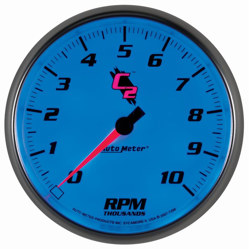 Autometer C2 5 inch 10000 RPM In-Dash Tachometer 7298 image 4