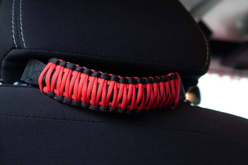 Fishbone Offroad Head Rest Paracord Grab Handles Red fb55282 image 7