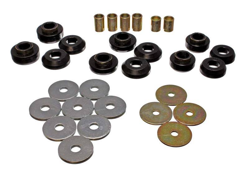 Energy Suspension 75-79 Chevrolet Nova / Chevy II Black Body Mount Set 3.4129g image 3
