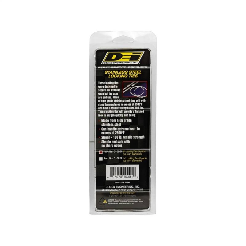 DEI Stainless Steel Locking Tie 8in - 8 per pack 10201 image 4