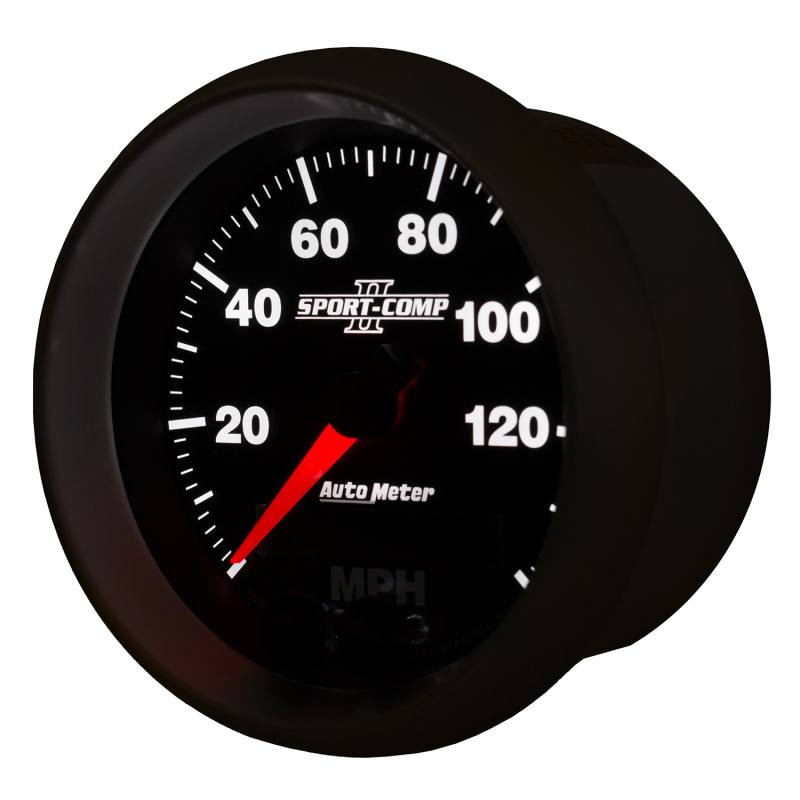 Autometer Sport-Comp II 3-3/8in 0-140MPH In-Dash Electronic GPS Programmable Speedometer 3680 image 3