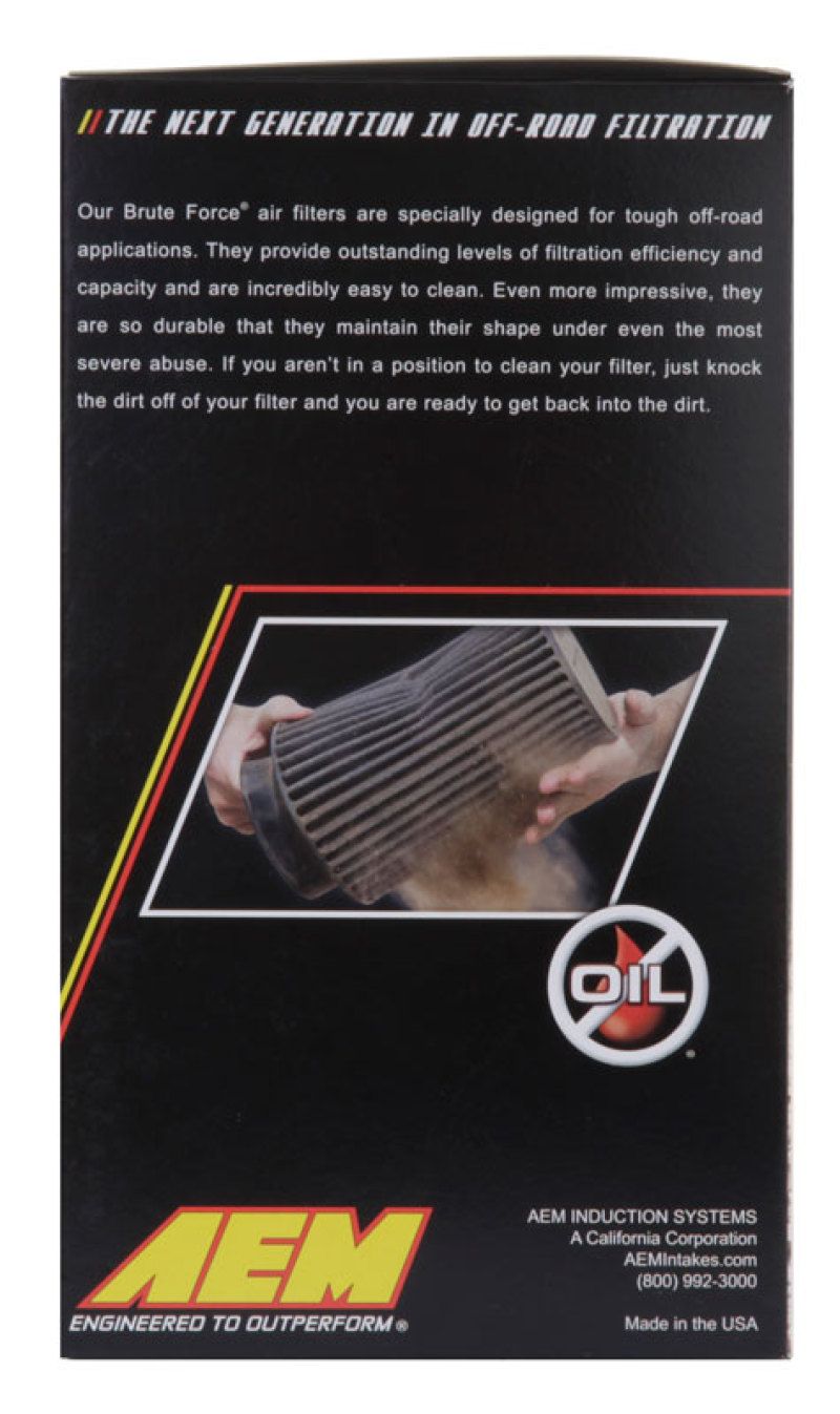 AEM 3.5 inch x 9 inch DryFlow Conical Air Filter 212049bf image 15