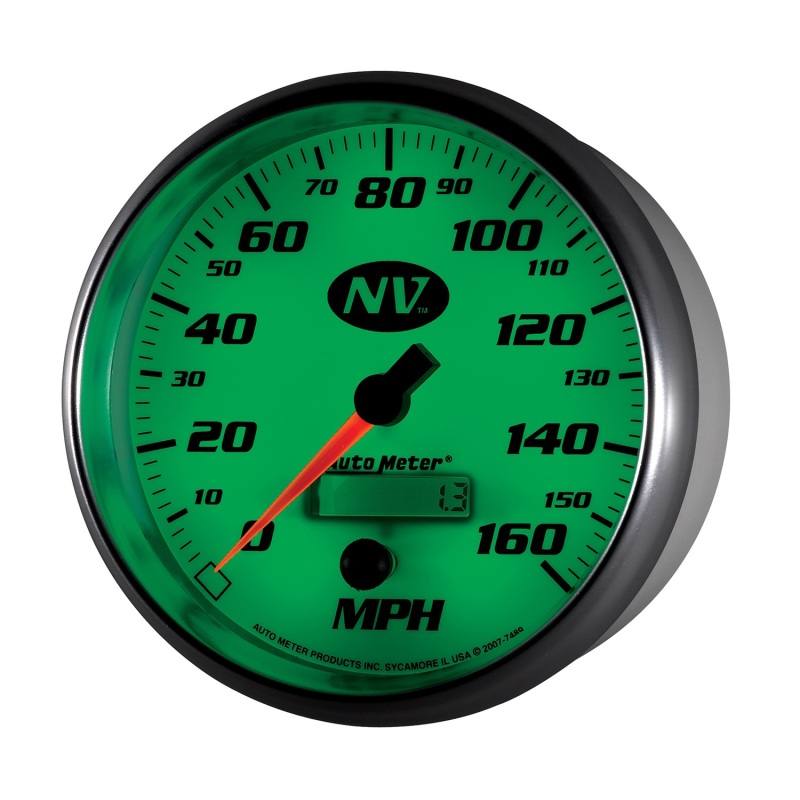 AutoMeter Gauge Speedometer 5in. 160MPH Elec. Programmable NV 7489 image 4