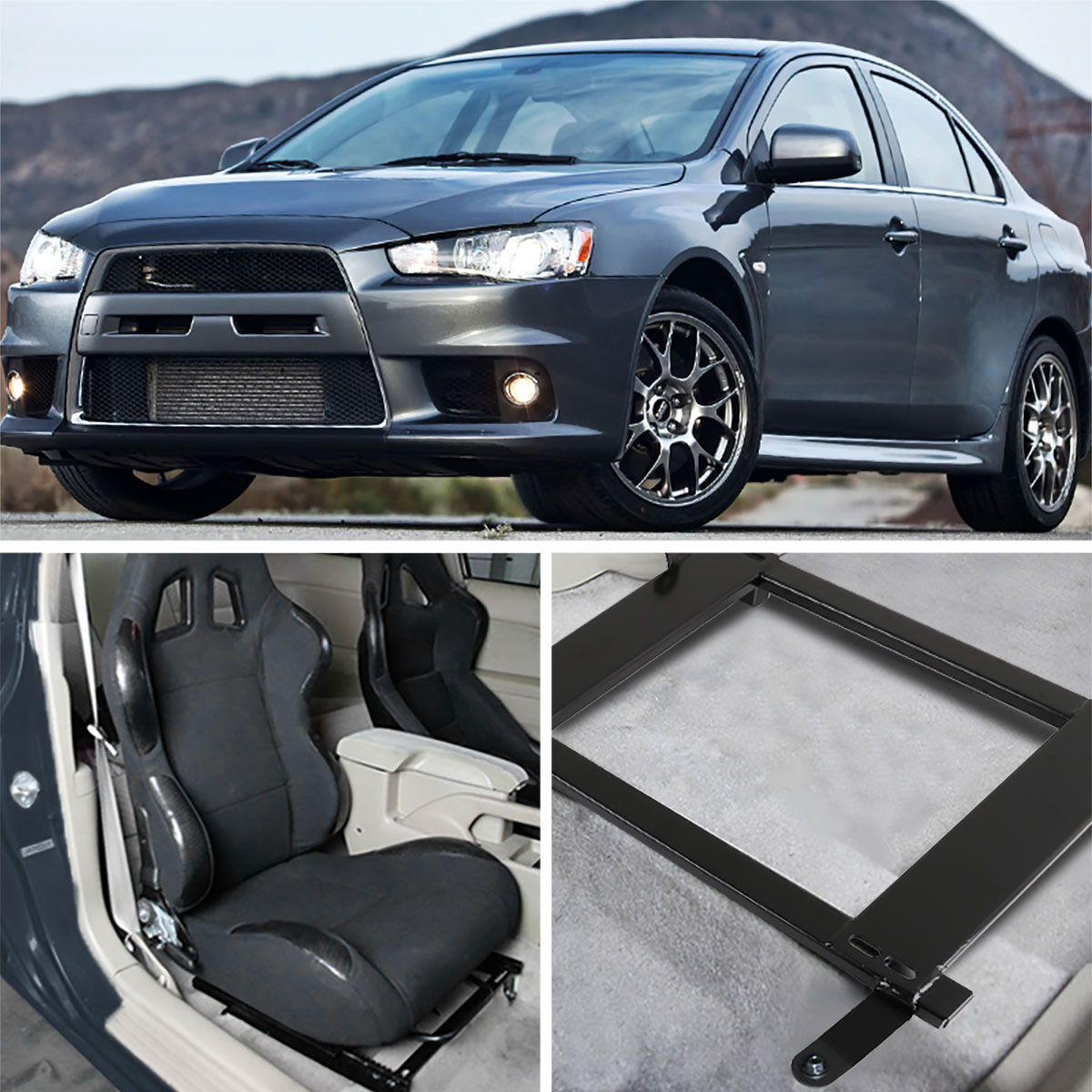 SPEC-D Tuning Mitsubishi Evolution Seat Bracket - Pair bkt-evo08 image 10
