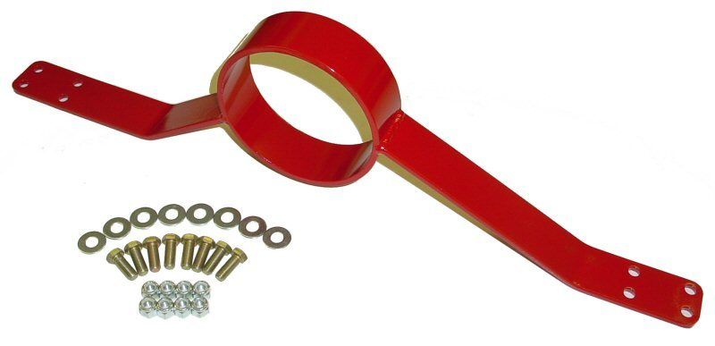 BMR Bolt-in Driveshaft Safety Loop V8 Red DSL008R