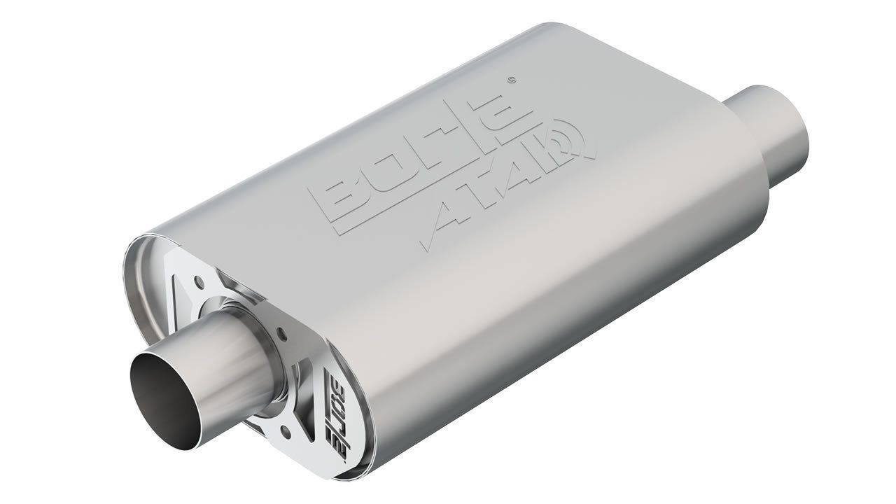 Borla CrateMuffler SBC HOT 350, 383, OFFSET/ CENTER 2.50" ATAK 400820