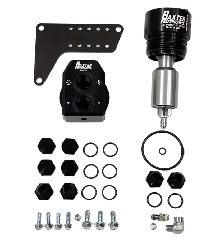 BAXTER PERFORMANCE 18+ Jeep Wrangler / Gladiator Cart to Spin on Adapter and 6-Port Remote Mount RJ404CP