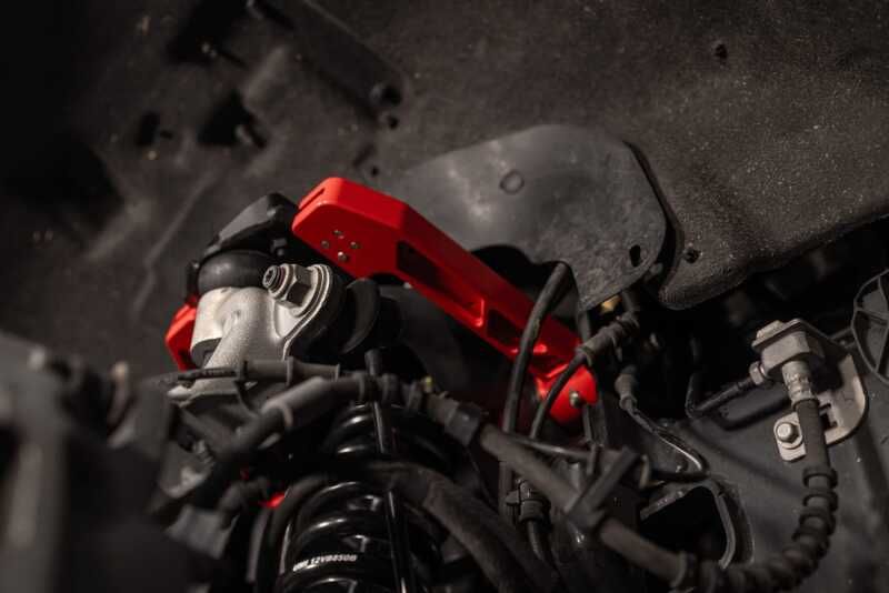 UMI Performance 15-25 Ford F-150 Adjustable Upper A-Arm Kit - Red 6565-R image 6