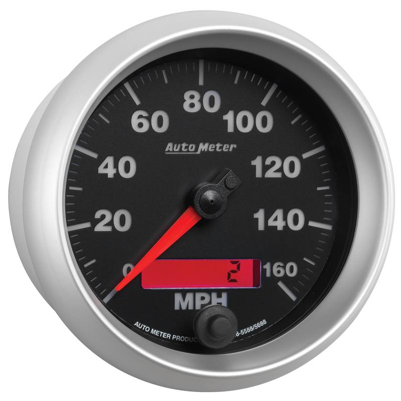 Autometer Electric Programmable 85.7mm Speedometer 160MPH 5688 image 4