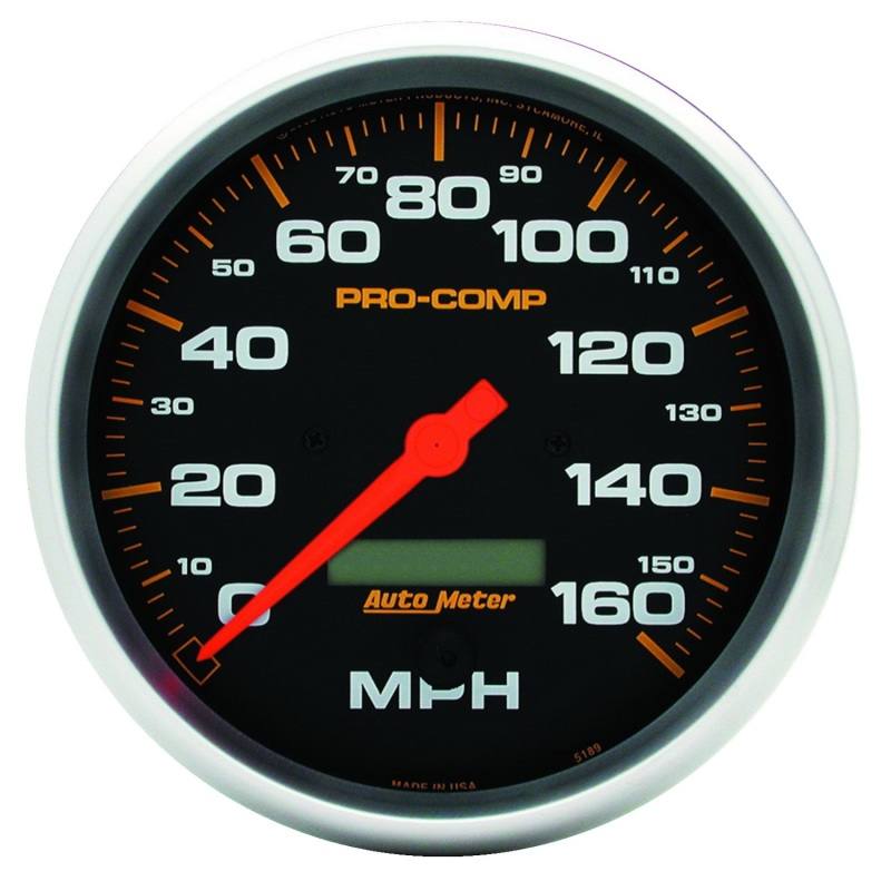 Autometer Pro-Comp 3 3/8in 160mph Electric Speedometer w/ LCD Odometer 5189 image 2